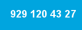 929 120 43 27 929 120 43 27